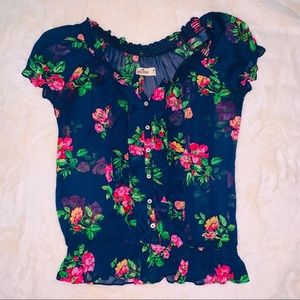 Floral Hollister blouse